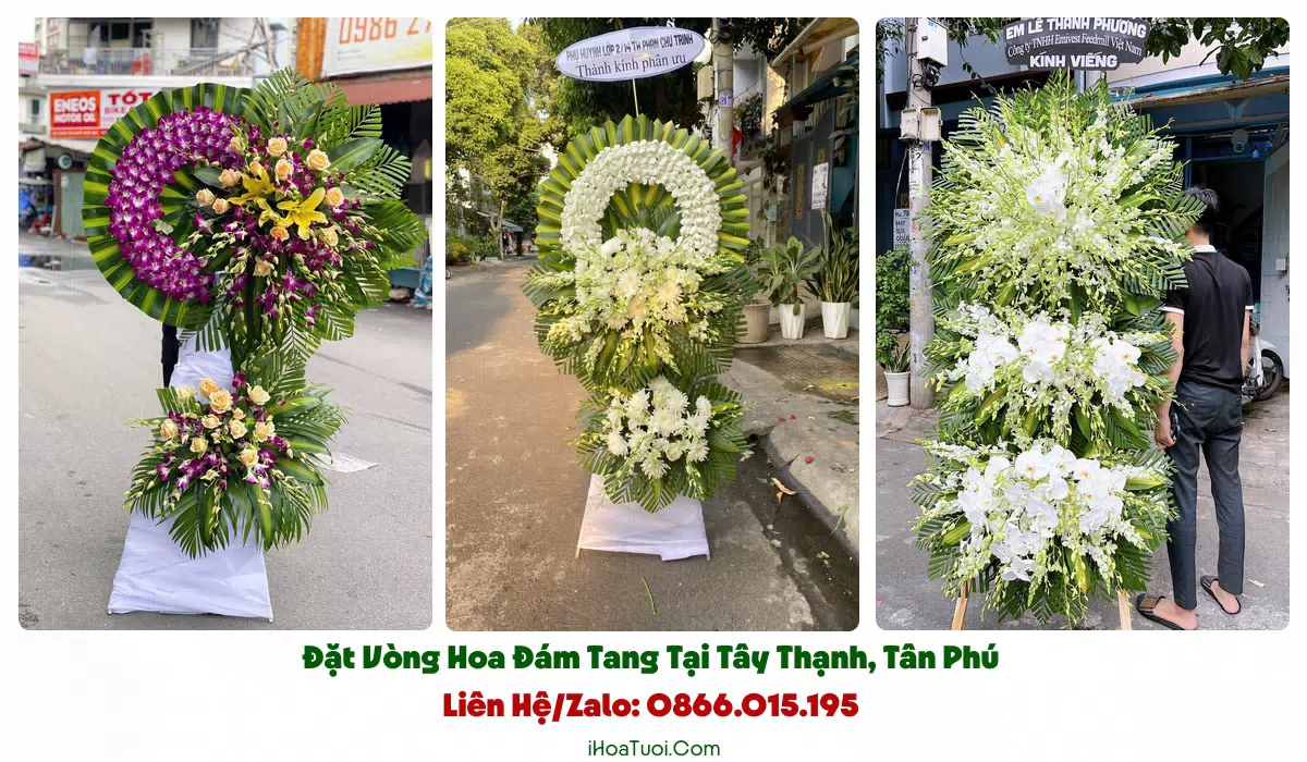 Đặt Vòng Hoa Đám Tang Phường Tây Thạnh, TP.HCM (Quận Tân Phú Cũ)