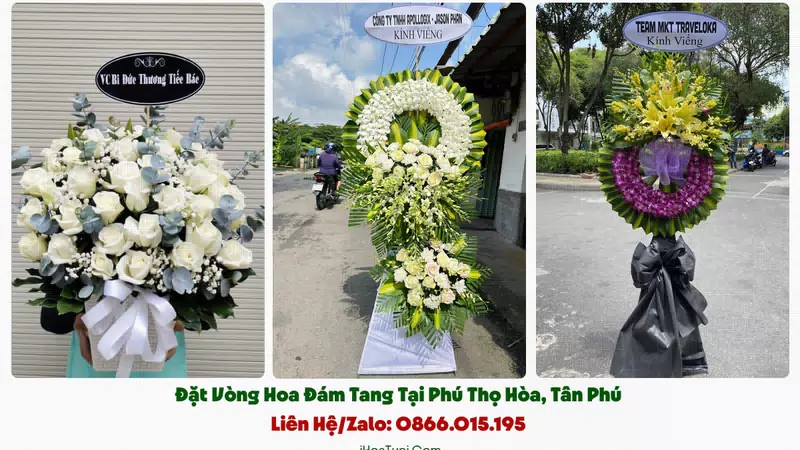 Đặt Hoa Tang Lễ Phường Phú Thọ Hòa, TP.HCM (Quận Tân Phú Cũ)