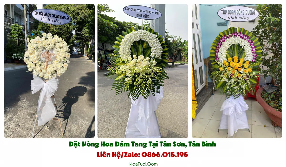 Giao vòng hoa đám tang đúng giờ tại Phường Tân Sơn, Quận Tân Bình