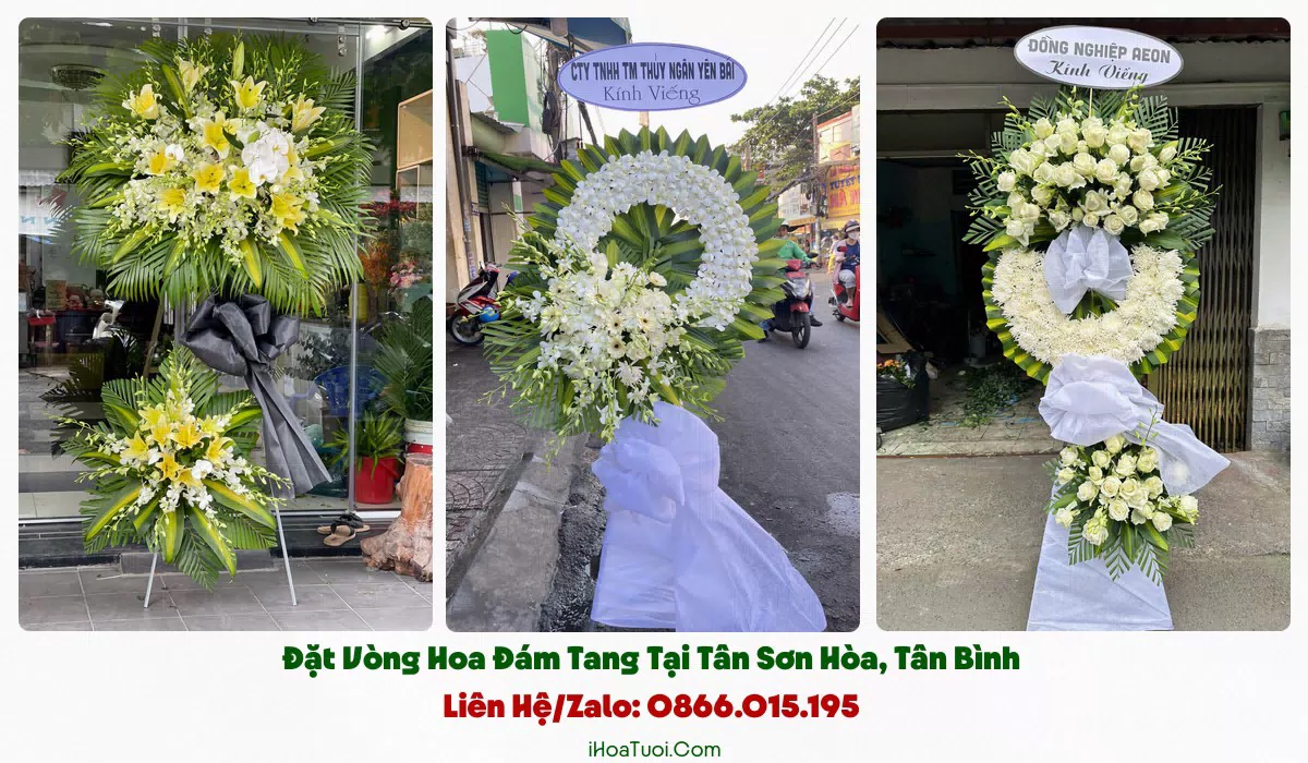 Kệ hoa viếng trang nghiêm hợp phong tục tại Phường Tân Sơn Hòa