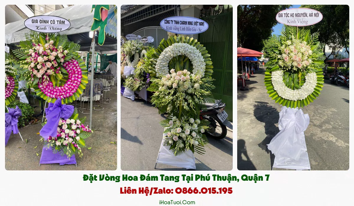 Vòng Hoa Viếng Đám Tang Phường Phú Thuận, TP.HCM (Quận 7 Cũ)