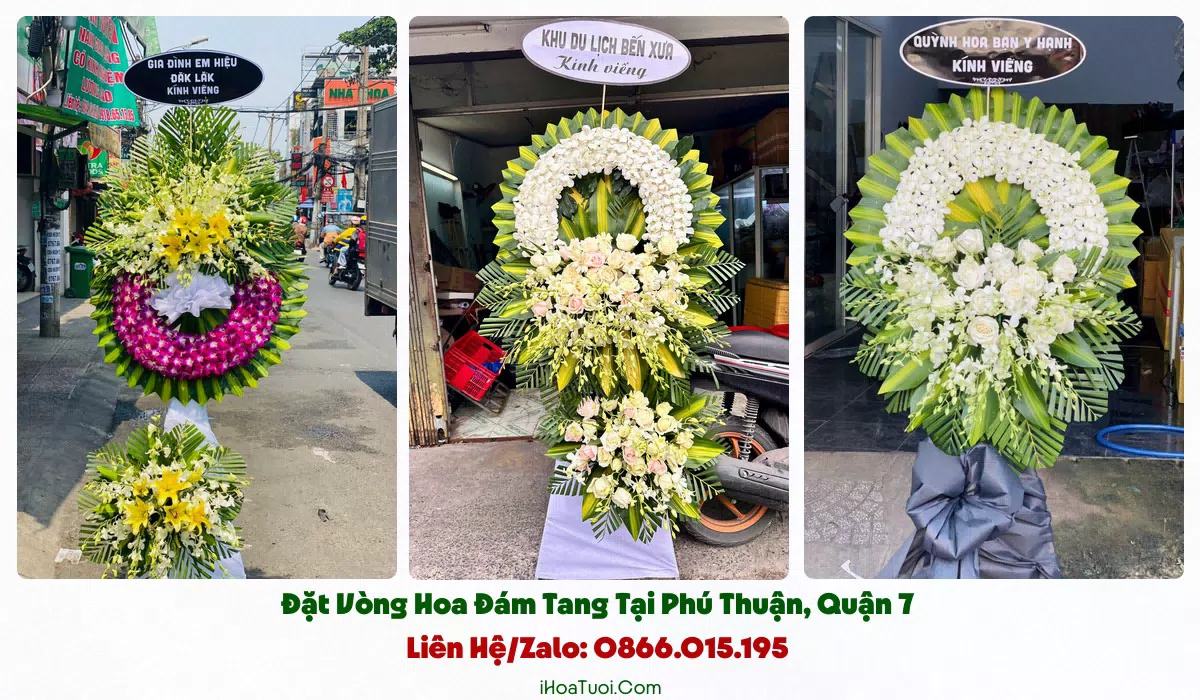 iHoaTuoi.Com giao vòng hoa viếng khắp Phường Phú Thuận và lân cận
