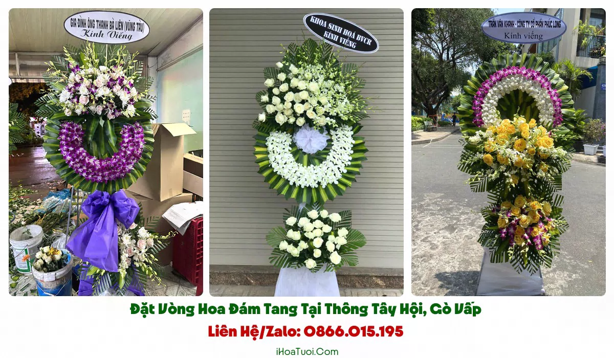 Shop giao hoa viếng đúng giờ tại Phường Thông Tây Hội