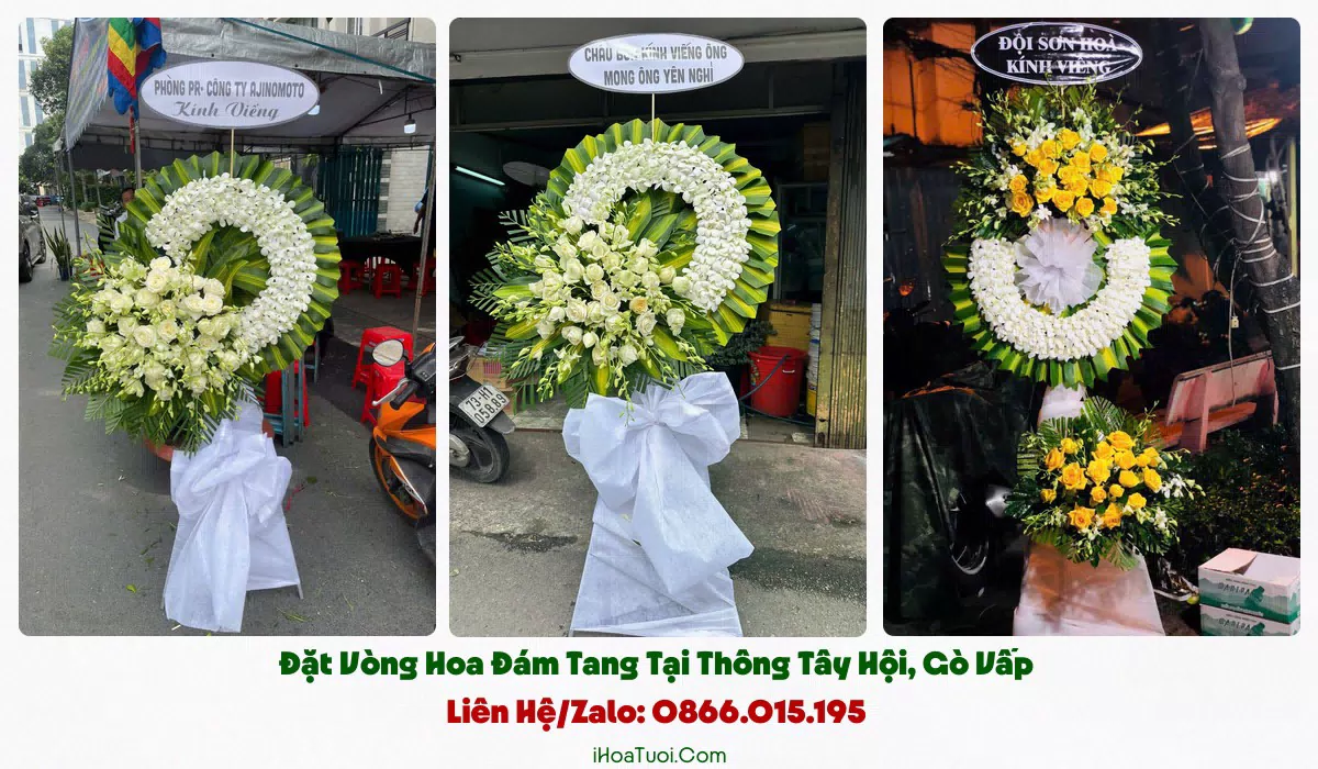 Giao hoa viếng khắp Phường Thông Tây Hội và khu lân cận