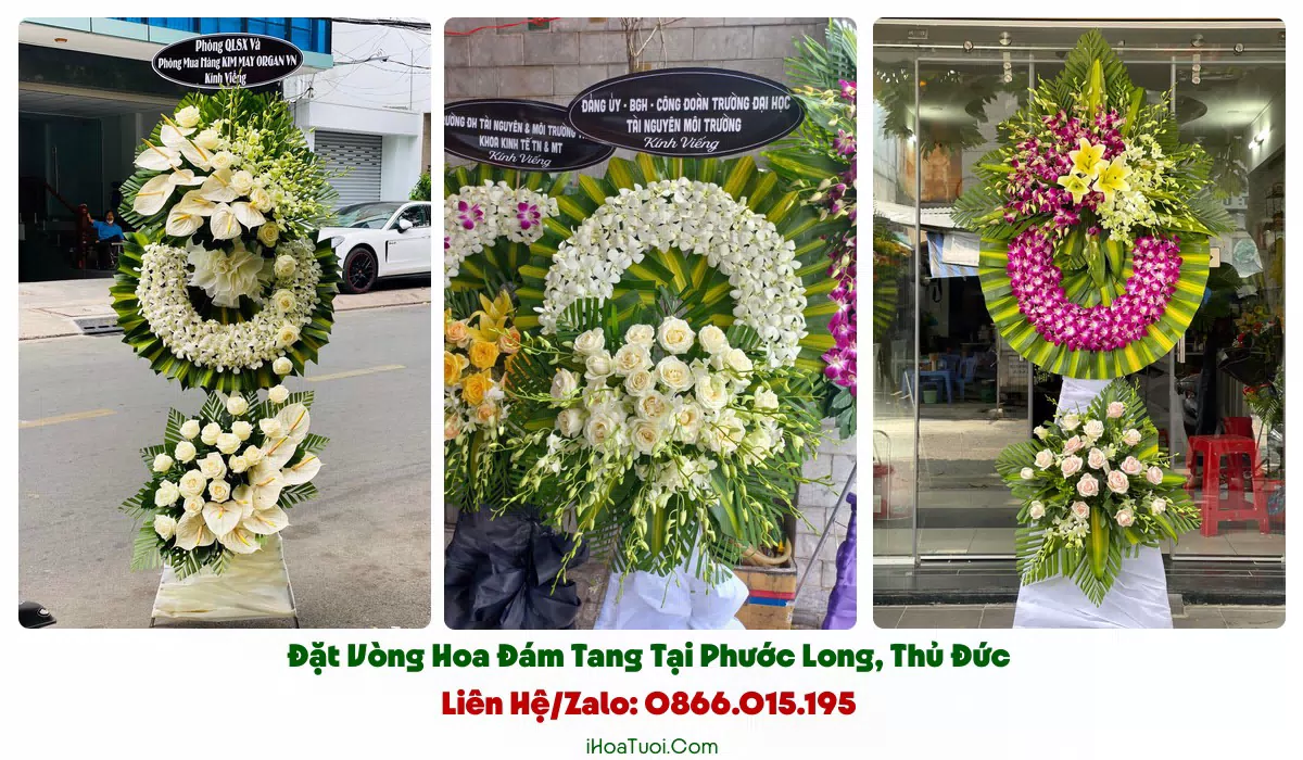iHoaTuoi.Com giao vòng hoa tang lễ khắp Phường Phước Long và lân cận