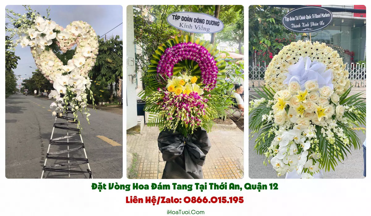 Shop giao hoa viếng đúng giờ tại Phường Thới An