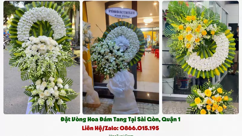 Đặt Vòng Hoa Đám Tang Phường Sài Gòn, TP.HCM (Quận 1 Cũ)