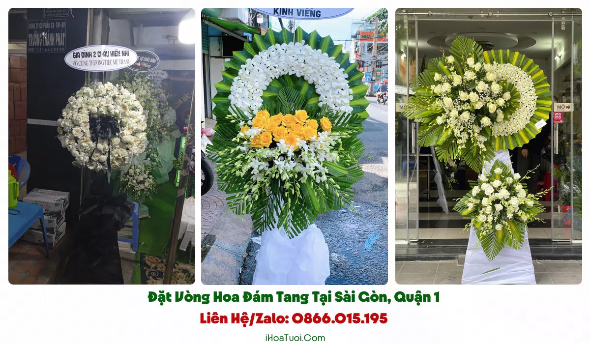 Kệ hoa viếng lan hồ điệp sang trọng tại Phường Sài Gòn