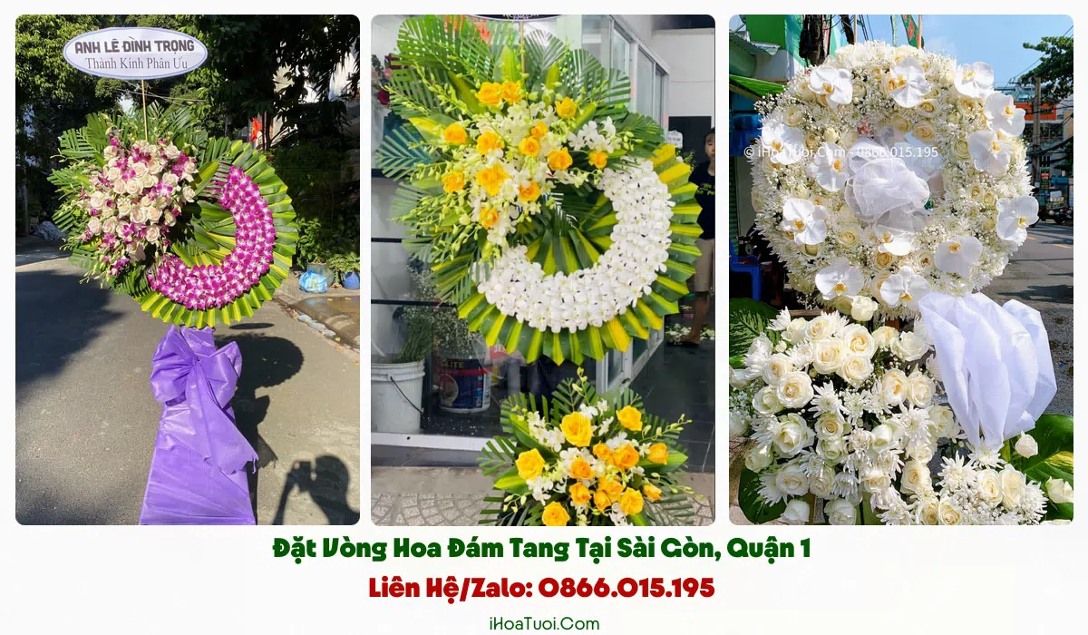 iHoaTuoi.Com giao vòng hoa đám tang khắp Phường Sài Gòn và lân cận