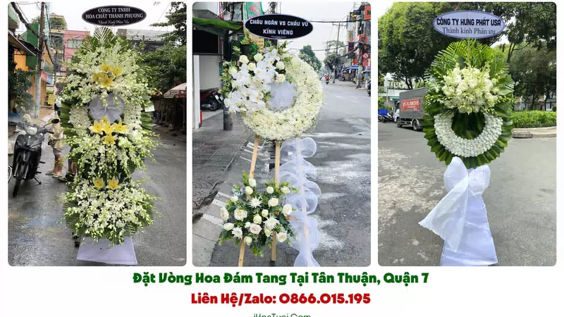 Đặt Vòng Hoa Đám Tang Phường Tân Thuận, TP.HCM (Quận 7 Cũ)
