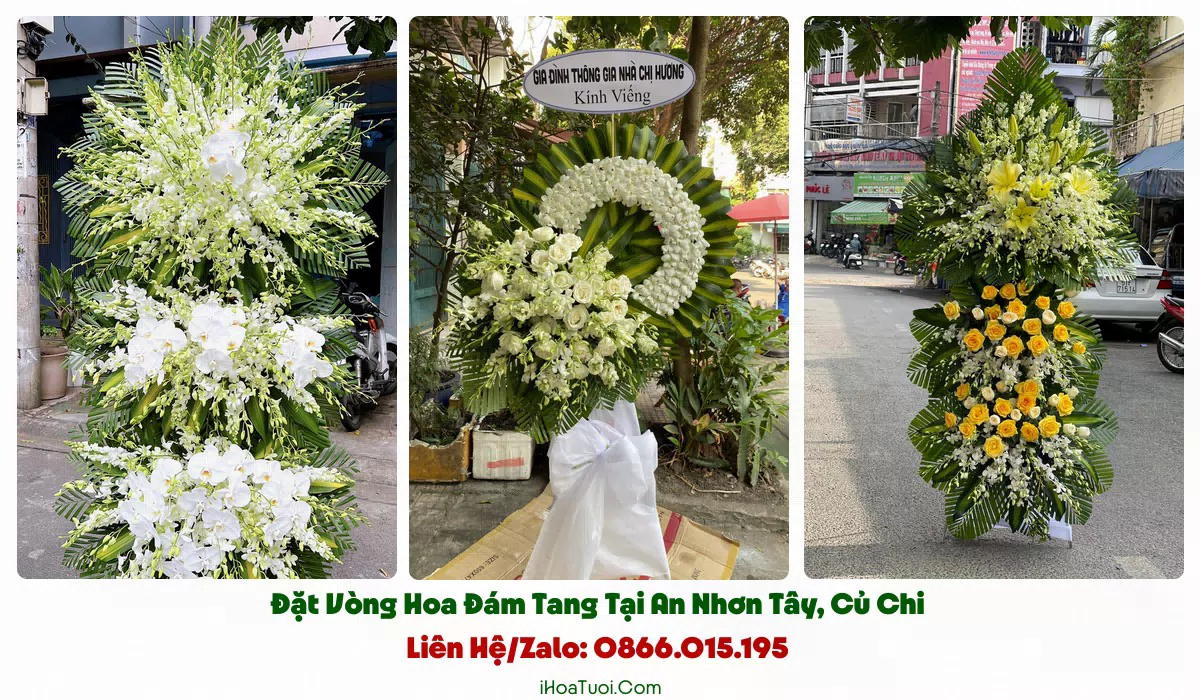 Đặt Vòng Hoa Đám Tang Xã An Nhơn Tây, TP.HCM (Huyện Củ Chi Cũ)