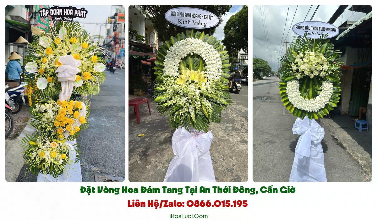 Các loại vòng hoa tang lễ tại Xã An Thới Đông