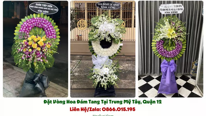 Đặt Vòng Hoa Đám Tang Phường Trung Mỹ Tây, TP.HCM (Quận 12 Cũ)
