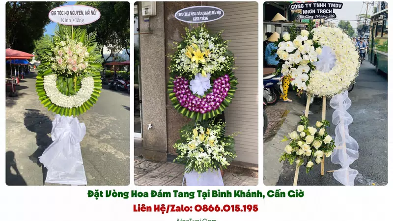 Đặt Vòng Hoa Đám Tang Xã Bình Khánh, TP.HCM (Huyện Cần Giờ Cũ)