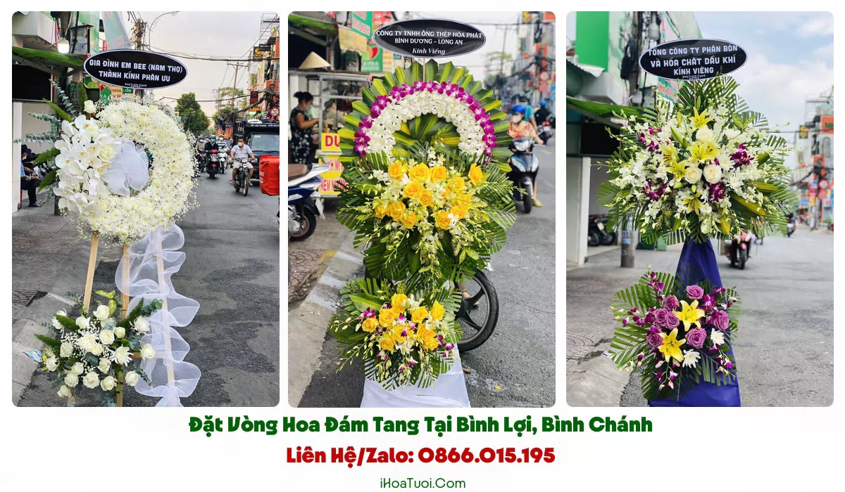 Đặt Hoa Tang Lễ Xã Bình Lợi, TP.HCM (Huyện Bình Chánh Cũ)
