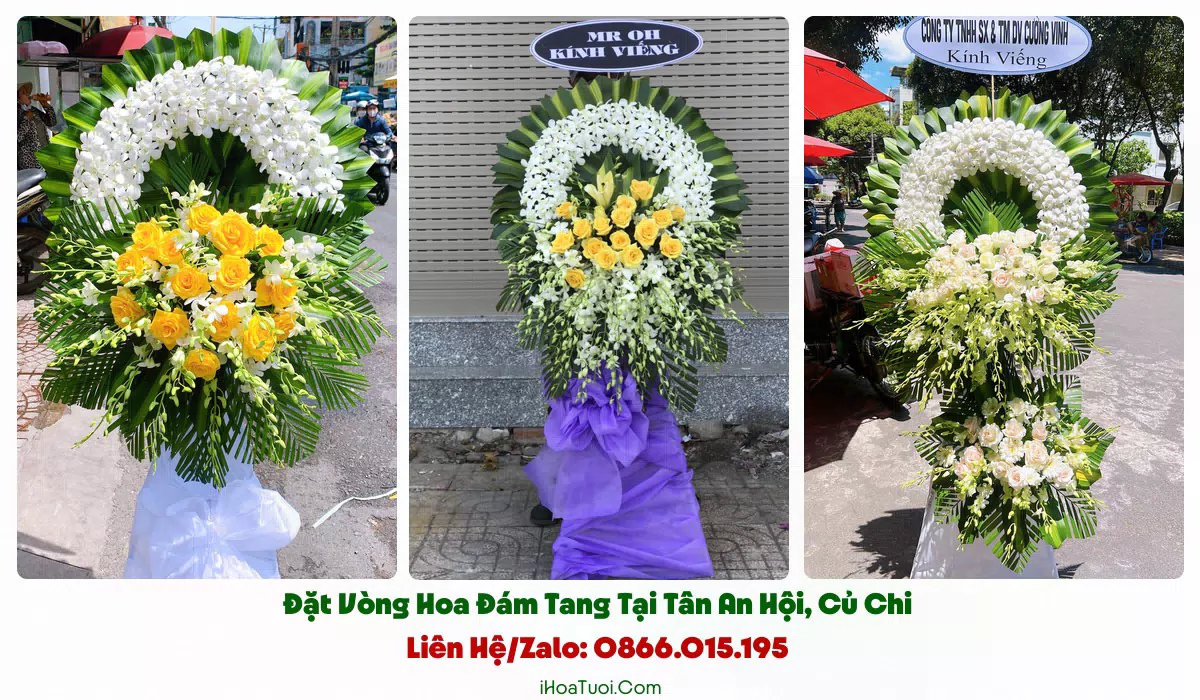 Giao hoa tang lễ khắp xã Tân An Hội và lân cận