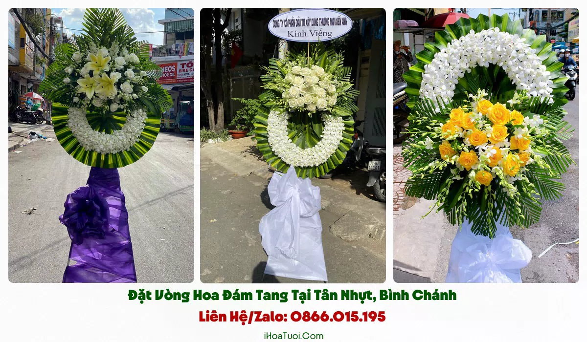 Giao hoa viếng khắp xã Tân Nhựt và lân cận