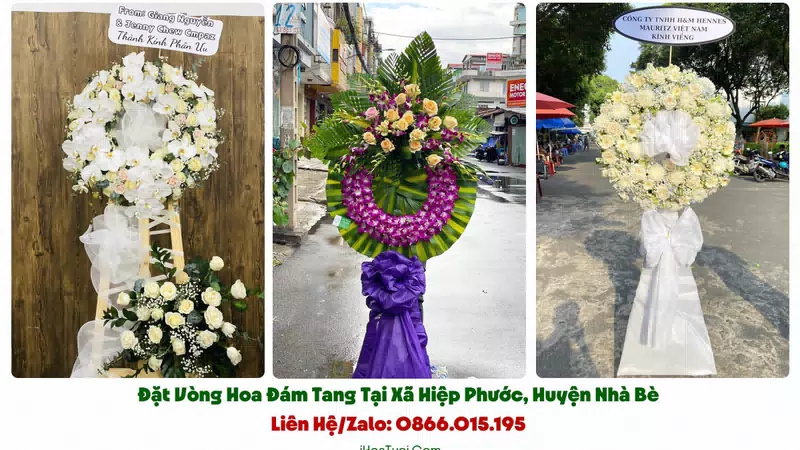 Đặt Vòng Hoa Đám Tang Xã Hiệp Phước, TP.HCM (Huyện Nhà Bè Cũ)