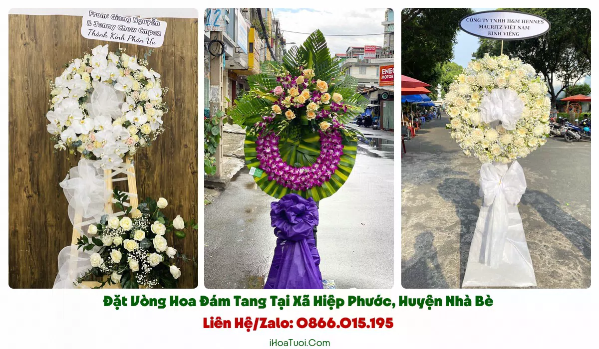 Đặt Vòng Hoa Đám Tang Xã Hiệp Phước, TP.HCM (Huyện Nhà Bè Cũ)