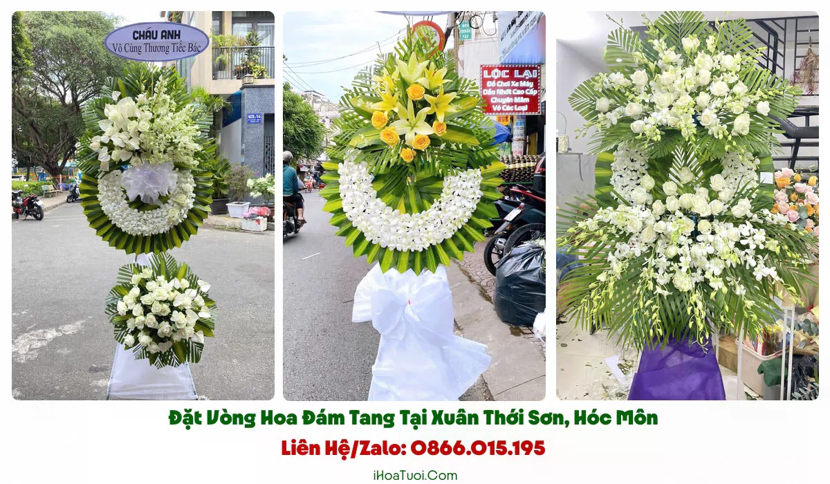 iHoaTuoi.Com giao vòng hoa đúng giờ tại Xã Xuân Thới Sơn