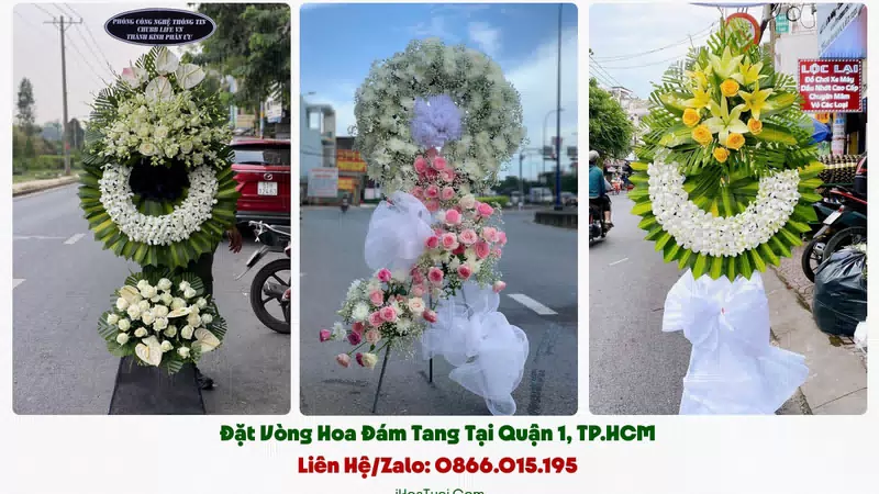 Đặt Vòng Hoa Đám Tang Tại Quận 1, TP.HCM