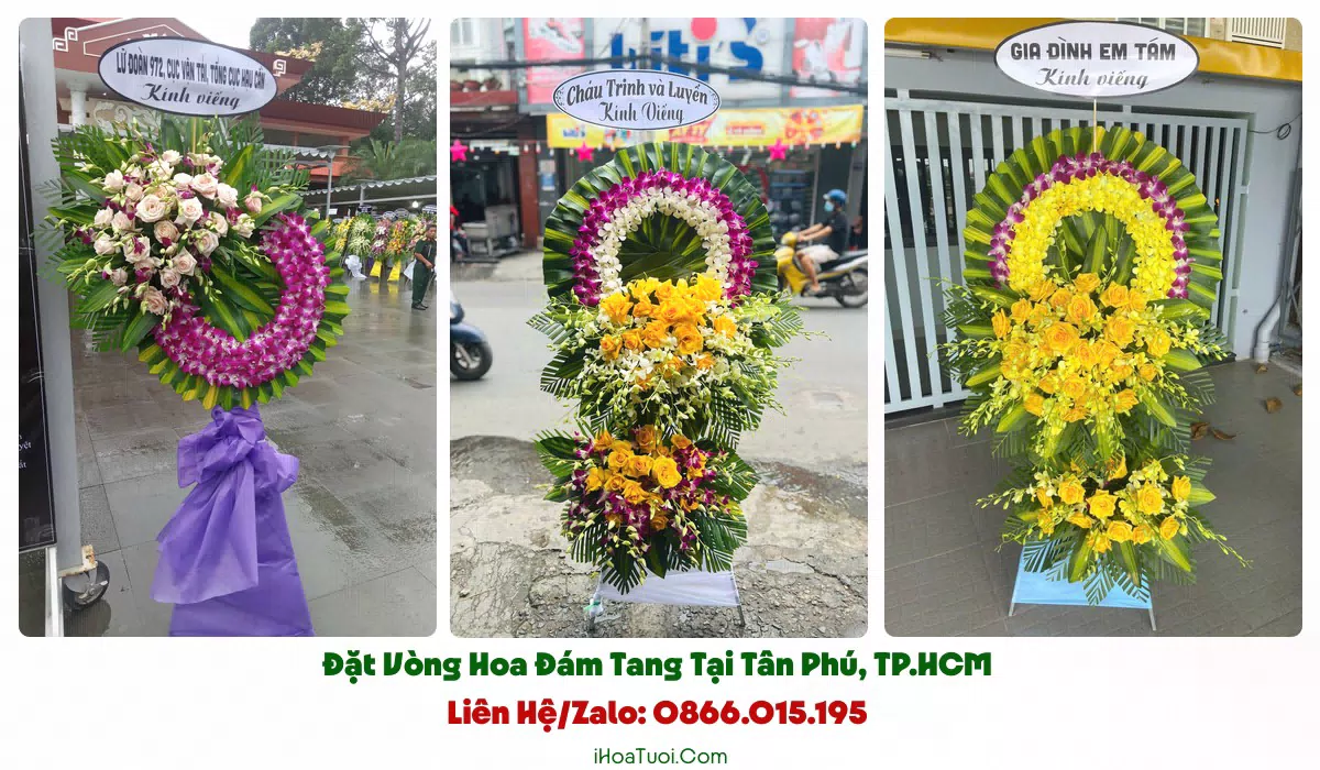 Đặt Vòng Hoa Đám Tang Tại Tân Phú, TP.HCM