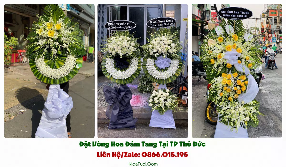 Kệ hoa viếng trang nghiêm giao tại TP Thủ Đức