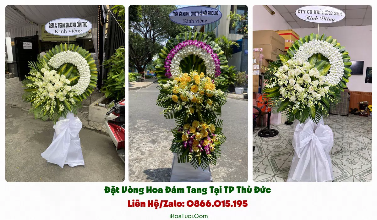 Giao vòng hoa đám tang khắp TP Thủ Đức