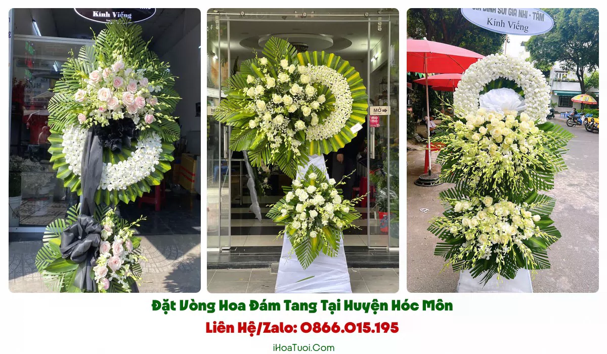Giao vòng hoa đám tang đúng giờ tại Hóc Môn