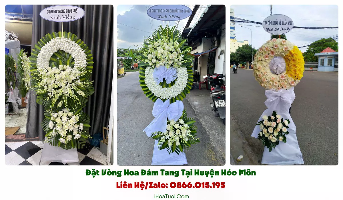 Giao vòng hoa đám tang khắp Huyện Hóc Môn