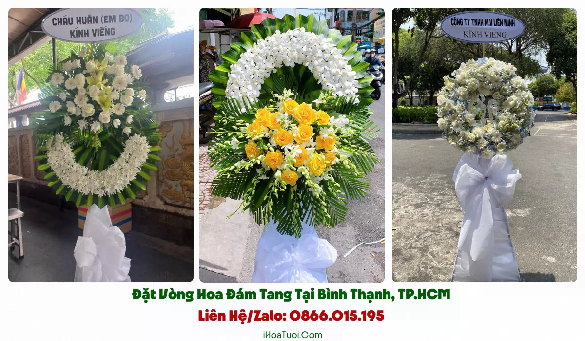 Giao hoa tang lễ đúng giờ tại Bình Thạnh