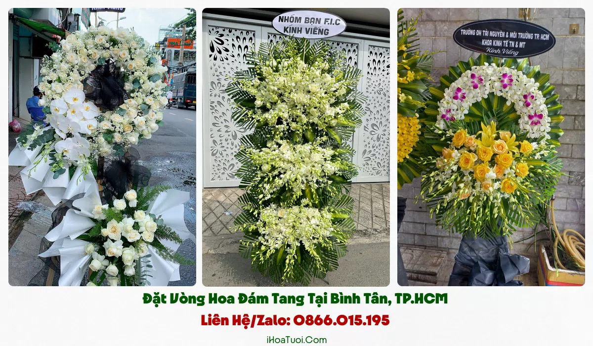 Giao vòng hoa đám tang đúng giờ tại Bình Tân