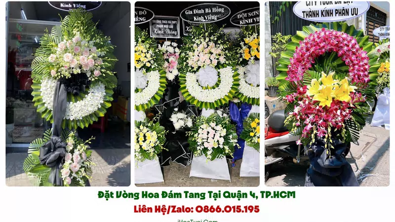 Đặt Hoa Tang Lễ Tại Quận 4, TP.HCM