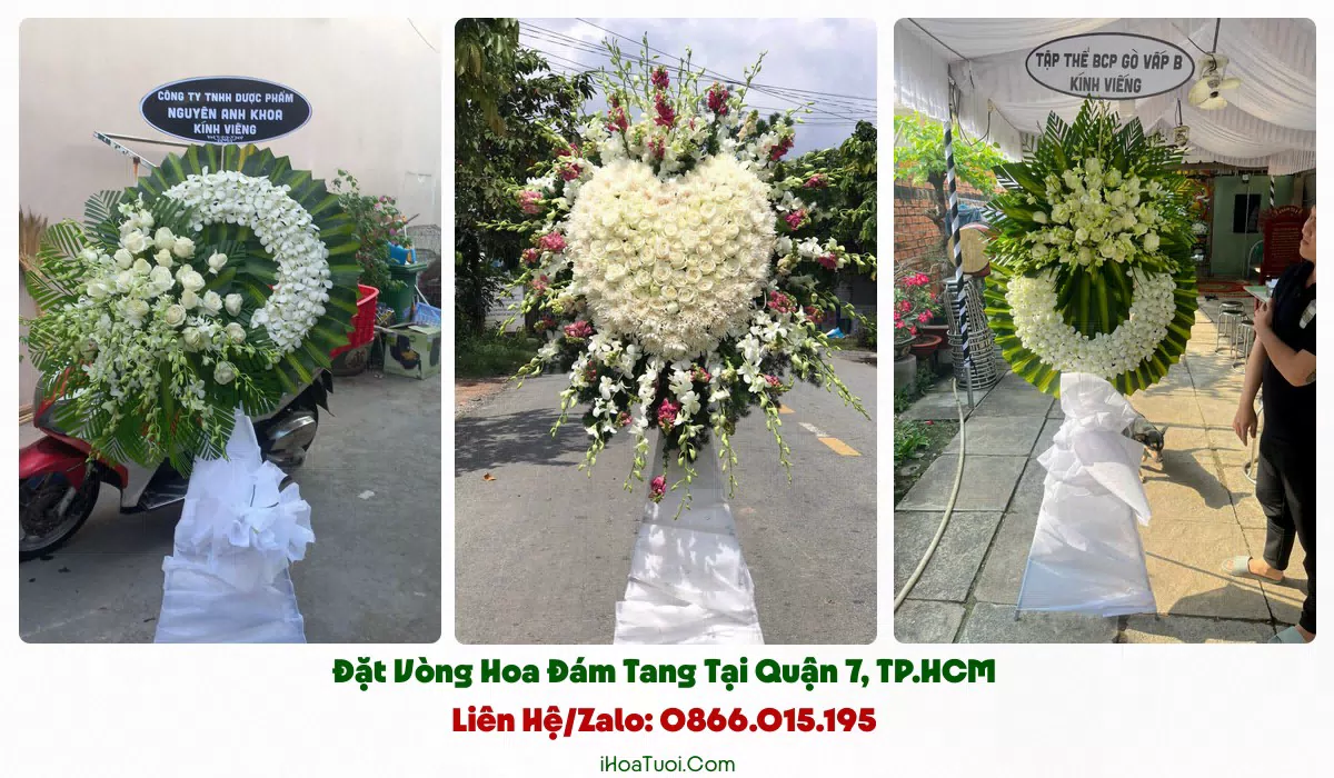 Giao vòng hoa đám tang đúng giờ tại Quận 7