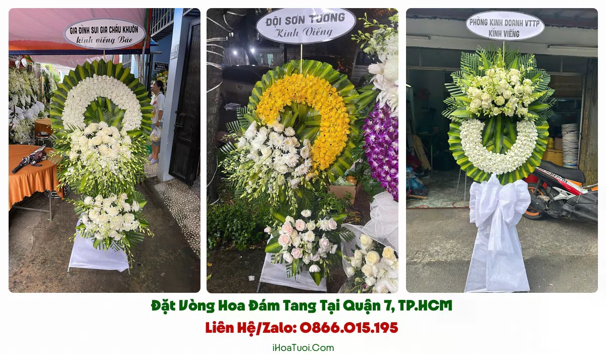 Shop hoa tang lễ giao khắp Quận 7 và khu lân cận