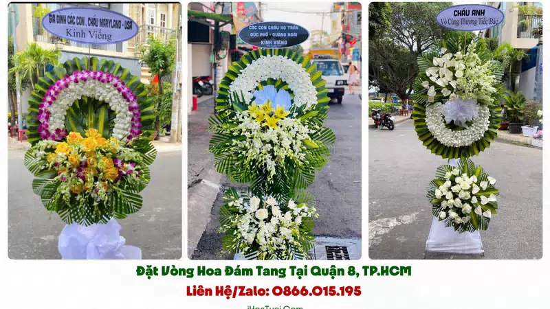 Đặt Hoa Tang Lễ Tại Quận 8, TP.HCM