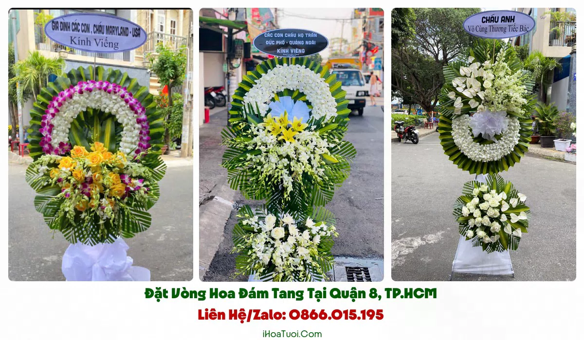 Đặt Hoa Tang Lễ Tại Quận 8, TP.HCM