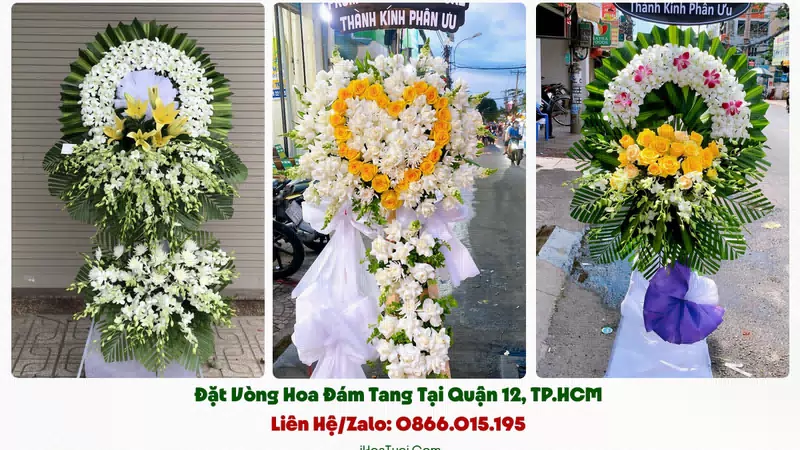 Đặt Vòng Hoa Đám Tang Tại Quận 12, TP.HCM