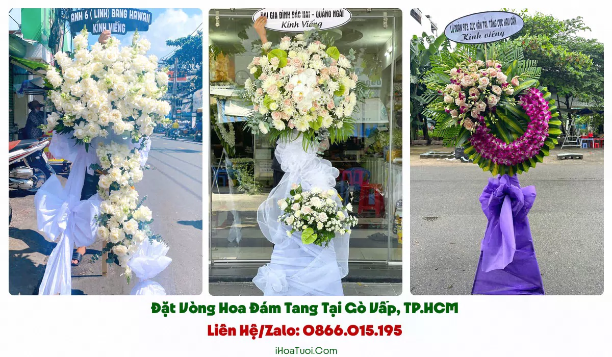 Các mẫu hoa tang lễ tại Gò Vấp để chọn theo nhu cầu