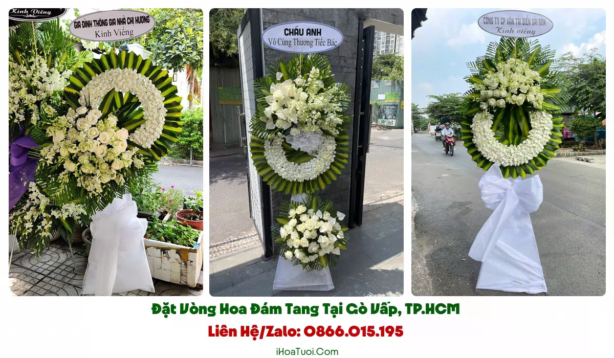 Giao hoa tang lễ đúng giờ tại Gò Vấp