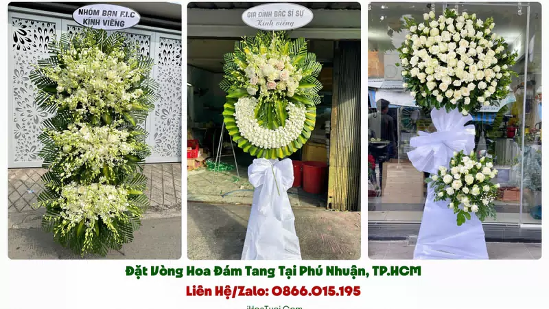 Đặt Vòng Hoa Đám Tang Tại Phú Nhuận, TP.HCM