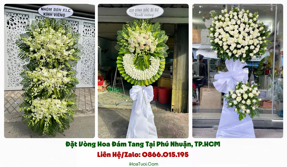 Đặt Vòng Hoa Đám Tang Tại Phú Nhuận, TP.HCM