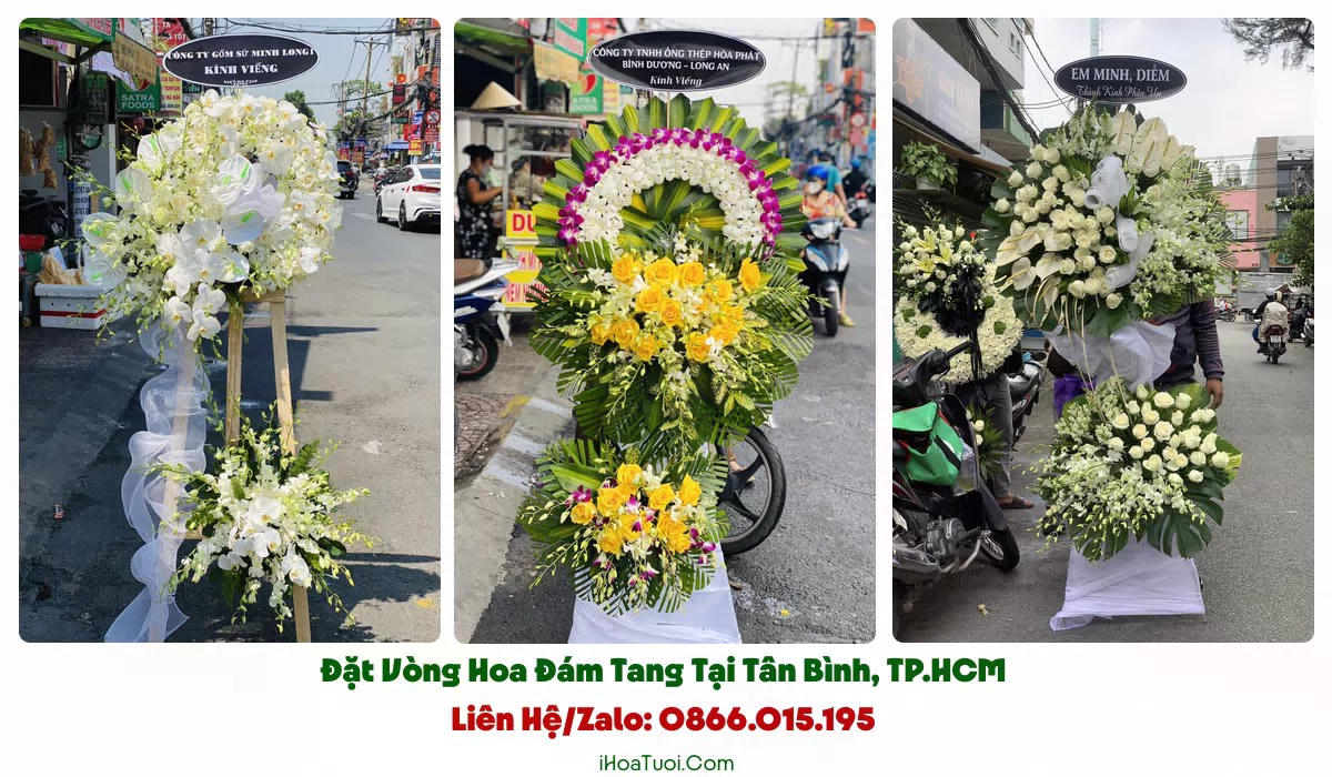 Các loại vòng hoa tang lễ tại Tân Bình, TP.HCM
