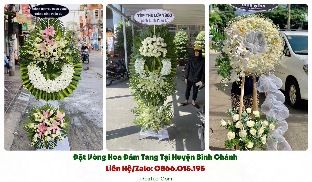 Giao vòng hoa đám tang đúng giờ tại Huyện Bình Chánh, TP.HCM