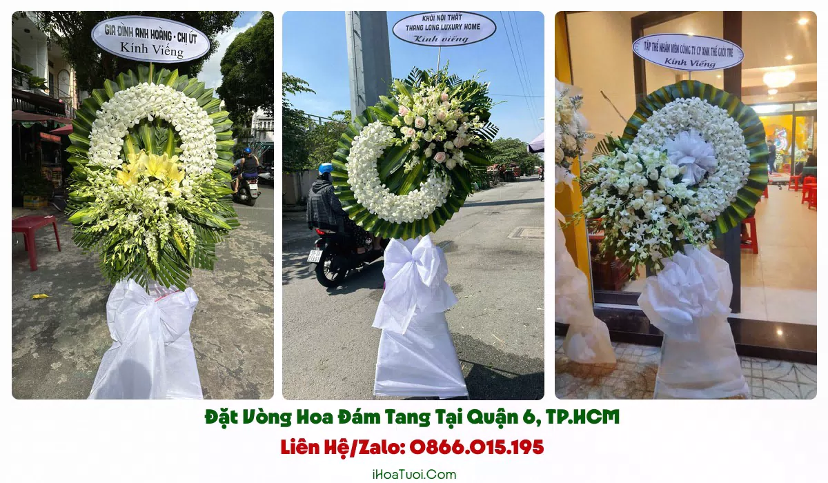 Đặt Hoa Tang Lễ Tại Quận 6, TP.HCM