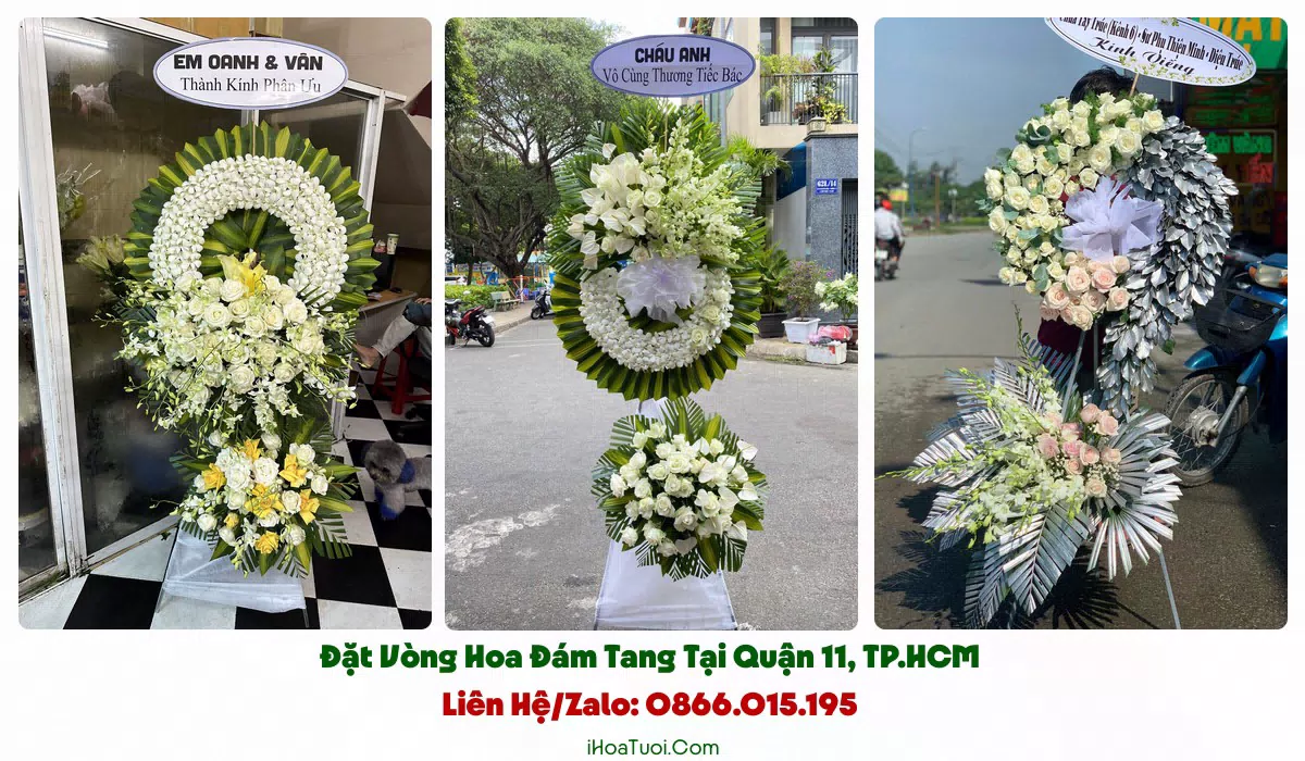 Đặt Vòng Hoa Tang Lễ Tại Quận 11, TP.HCM