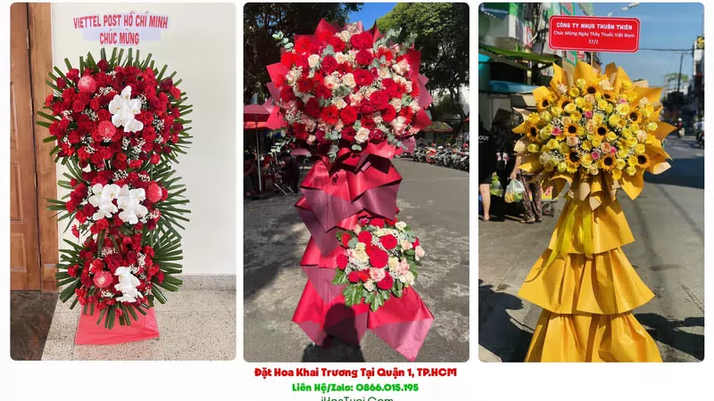Đặt Hoa Khai Trương Tại Quận 1, TP.HCM