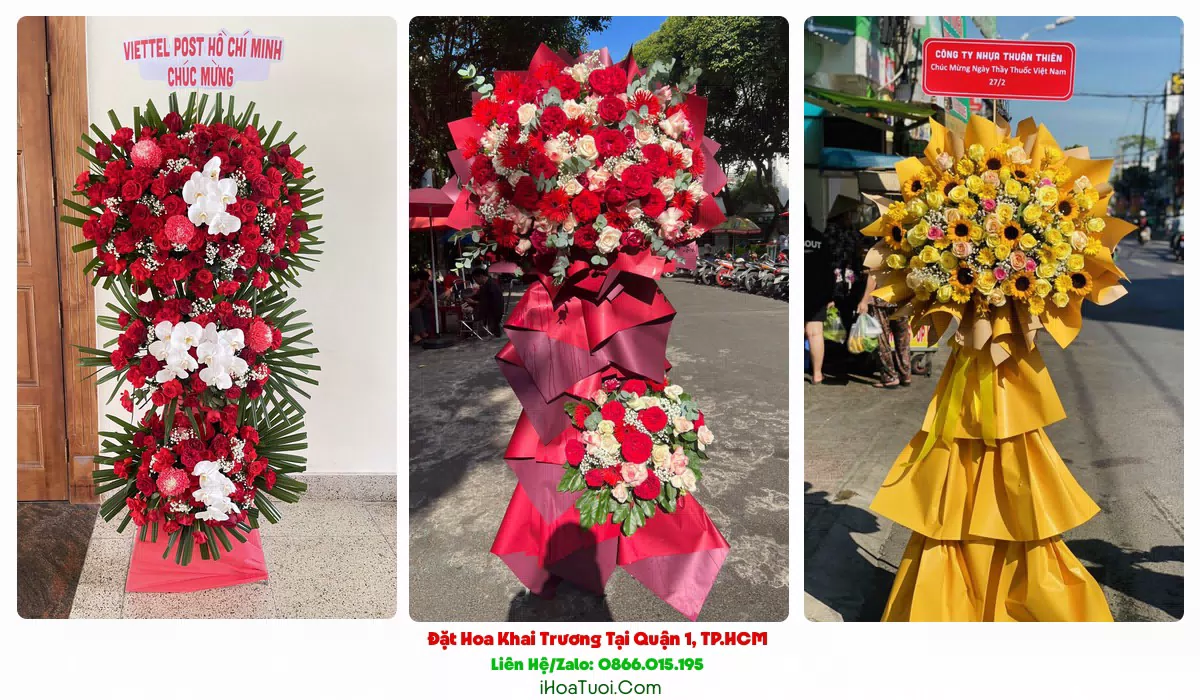 Đặt Hoa Khai Trương Tại Quận 1, TP.HCM