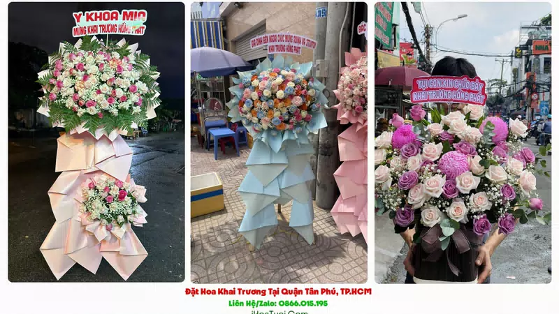 Hoa Chúc Mừng Khai Trương Tại Quận Tân Phú, TP.HCM