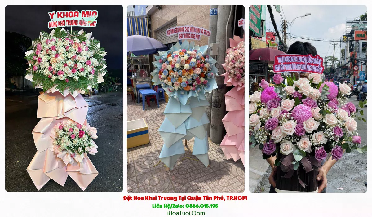 Hoa Chúc Mừng Khai Trương Tại Quận Tân Phú, TP.HCM